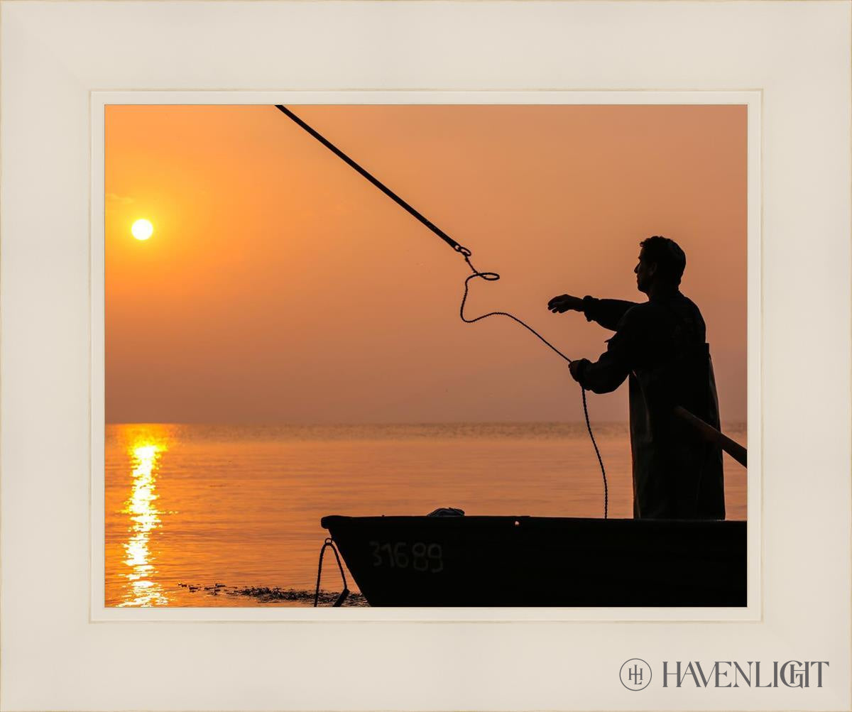 Plate 8 - Fishers Of Men Series 3 Open Edition Print / 14 X 11 White 18 1/4 15 Art