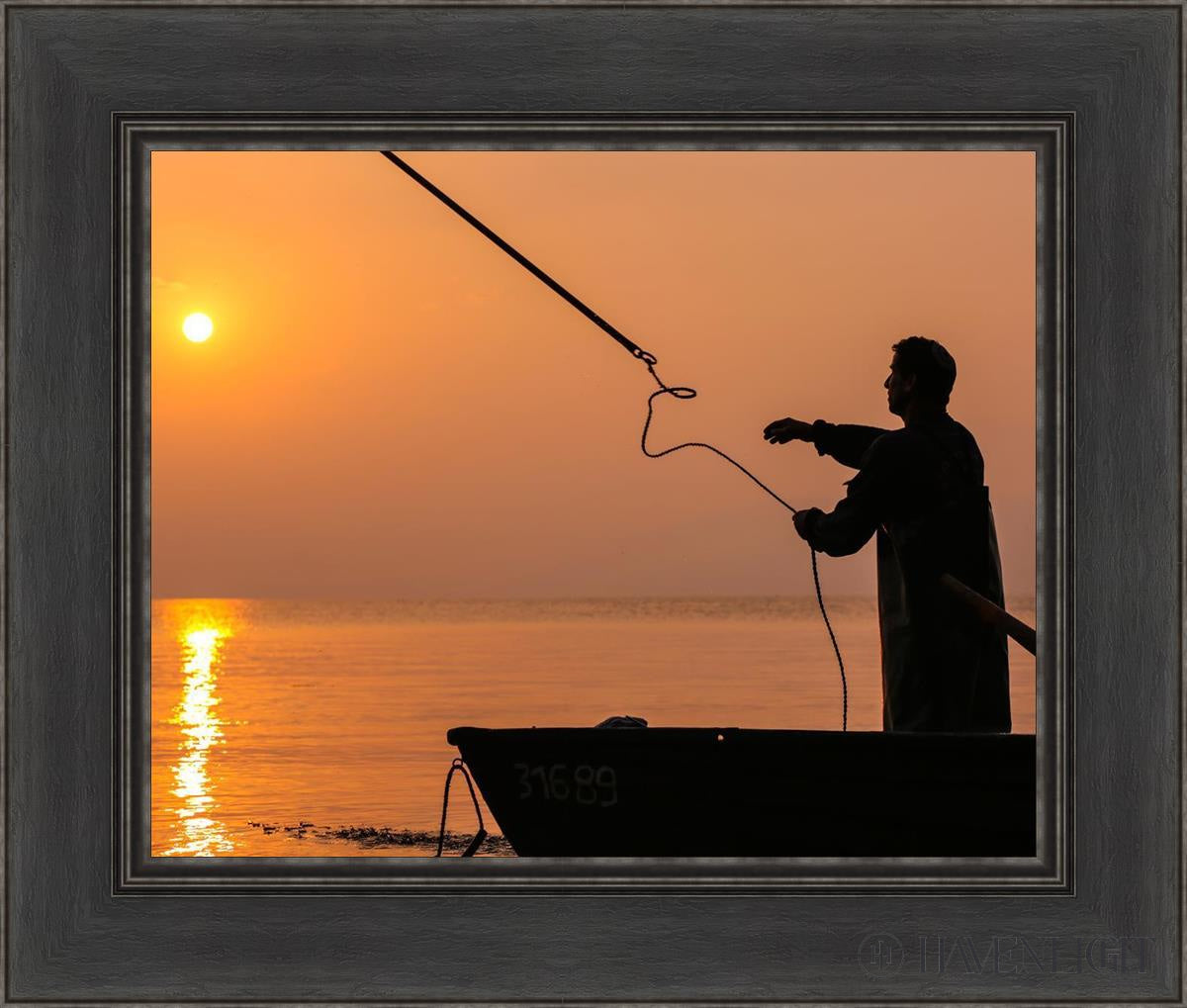 Plate 8 - Fishers Of Men Series 3 Open Edition Print / 20 X 16 Black 26 1/2 22 Art