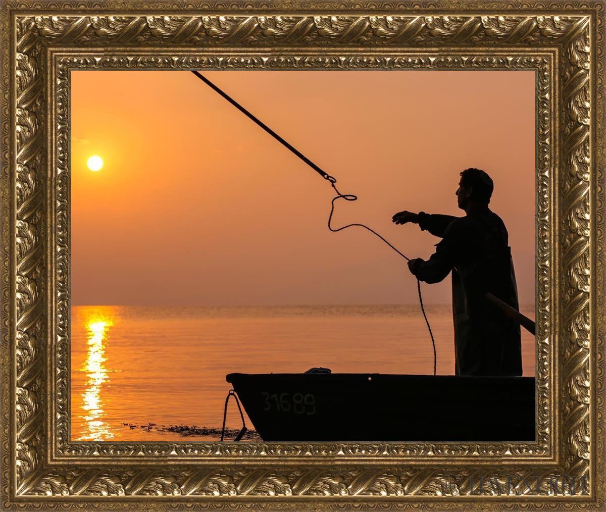 Plate 8 - Fishers Of Men Series 3 Open Edition Print / 20 X 16 Gold 25 3/4 21 Art