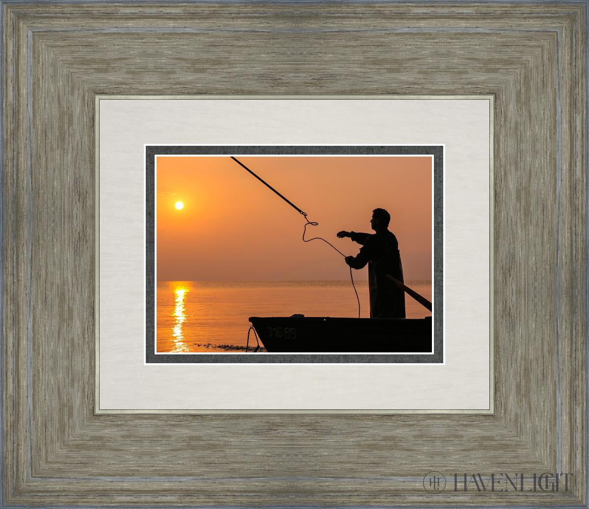 Plate 8 - Fishers Of Men Series 3 Open Edition Print / 7 X 5 Gray 14 3/4 12 Art