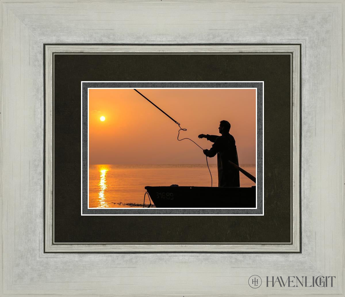 Plate 8 - Fishers Of Men Series 3 Open Edition Print / 7 X 5 Silver 14 1/4 12 Art