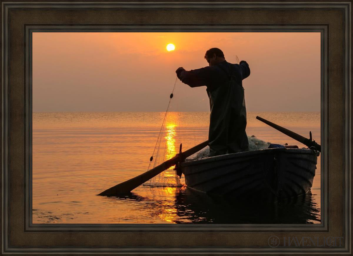 Plate 9 - Fishers Of Men Series 4 Open Edition Canvas / 36 X 24 Brown 43 3/4 31 Art