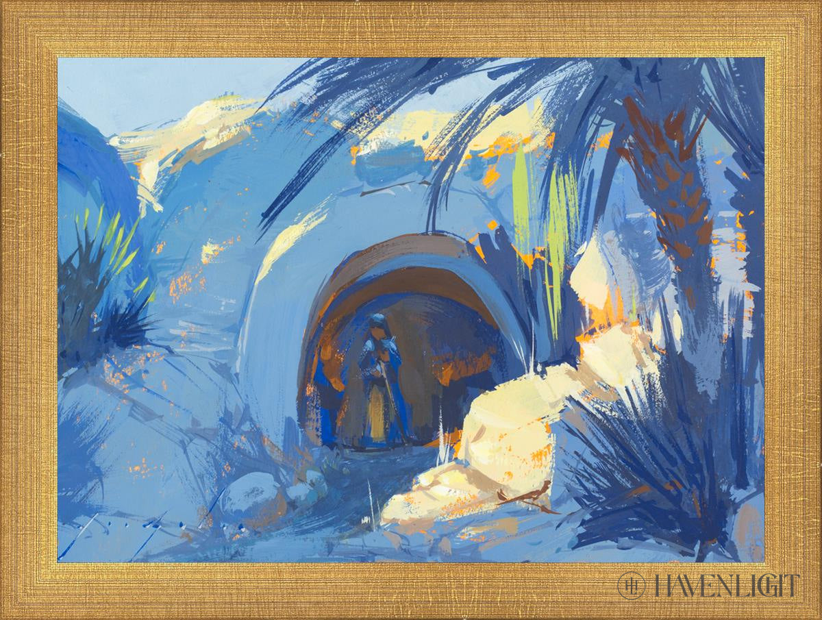 Preparing The Tomb Open Edition Print / 12 1/2 X 9 Matte Gold 14 1/4 10 3/4 Art