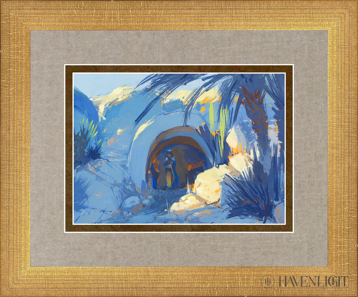 Preparing The Tomb Open Edition Print / 7 X 5 Matte Gold 11 3/4 9 Art