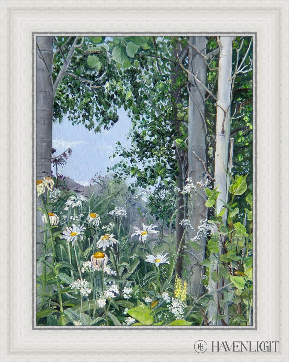 Quakies And Daisies Open Edition Canvas / 18 X 24 White 23 3/4 29 Art