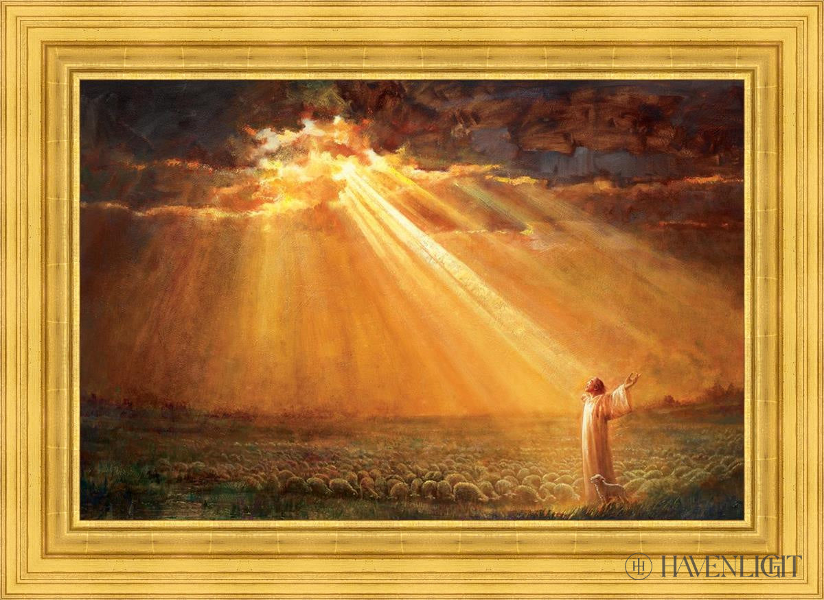Rejoice In His Light Open Edition Canvas / 36 X 24 22K Gold Leaf 44 3/8 32 Art