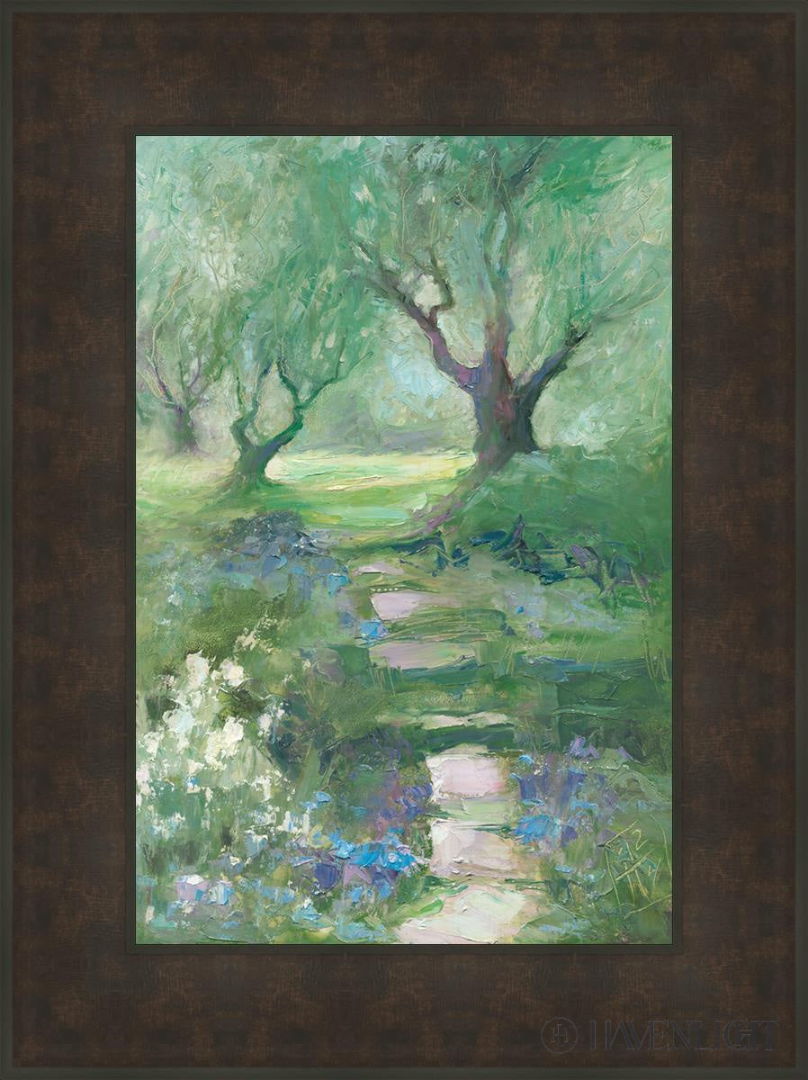 Sacred Arbores Open Edition Canvas / 16 X 24 Bronze Frame 23 3/4 31 Art