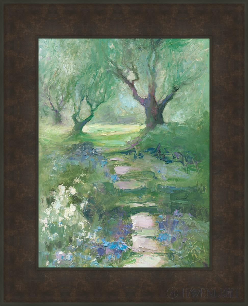 Sacred Arbores Open Edition Canvas / 18 X 24 Bronze Frame 25 3/4 31 Art