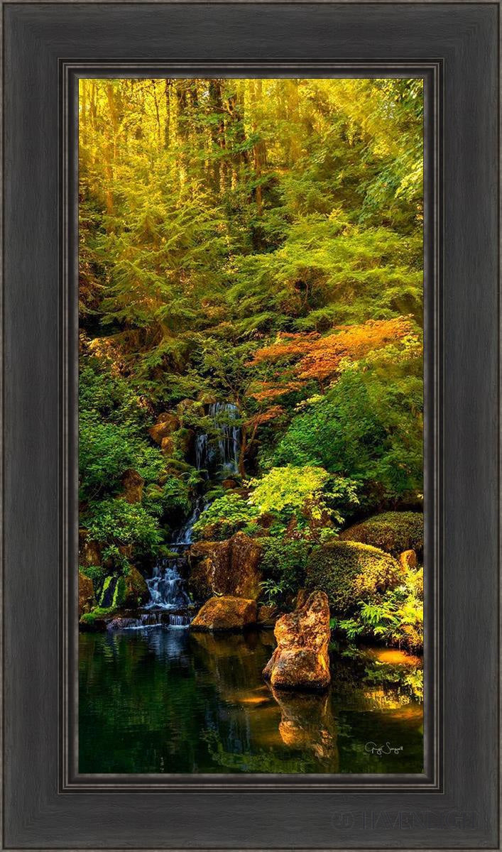 Secluded Pond Open Edition Canvas / 15 X 30 Black 21 1/2 36 Art