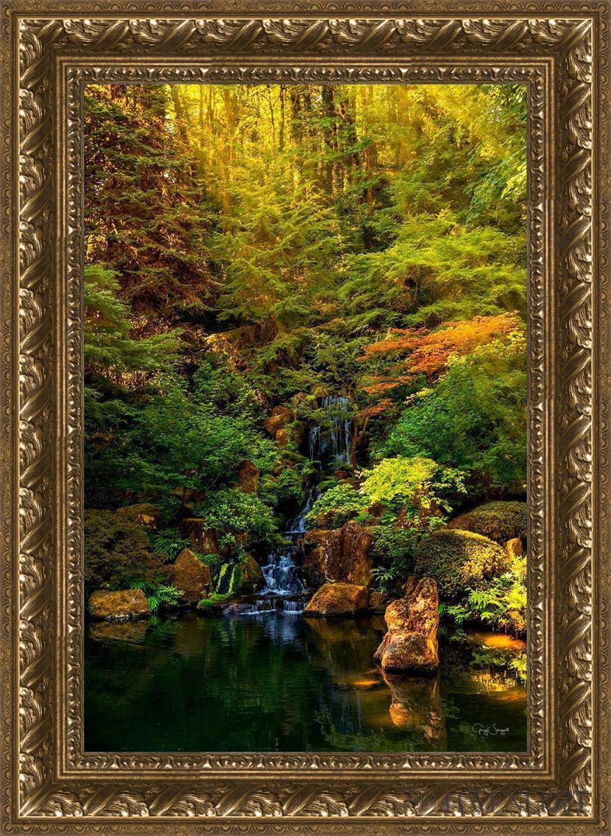 Secluded Pond Open Edition Canvas / 16 X 24 Gold 21 3/4 29 Art