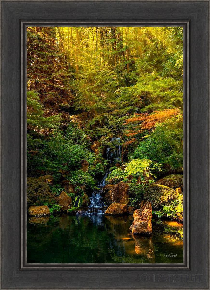 Secluded Pond Open Edition Canvas / 20 X 30 Black 26 1/2 36 Art