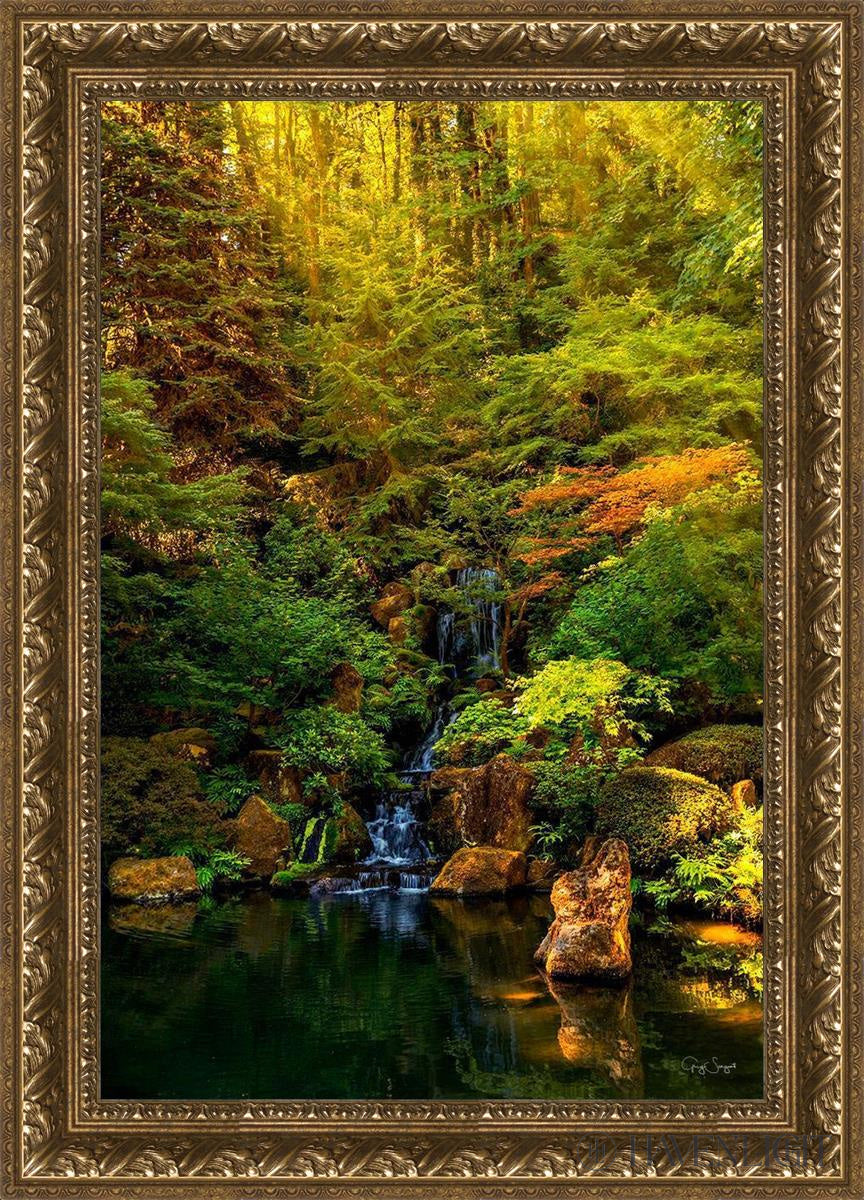 Secluded Pond Open Edition Canvas / 20 X 30 Gold 25 3/4 35 Art