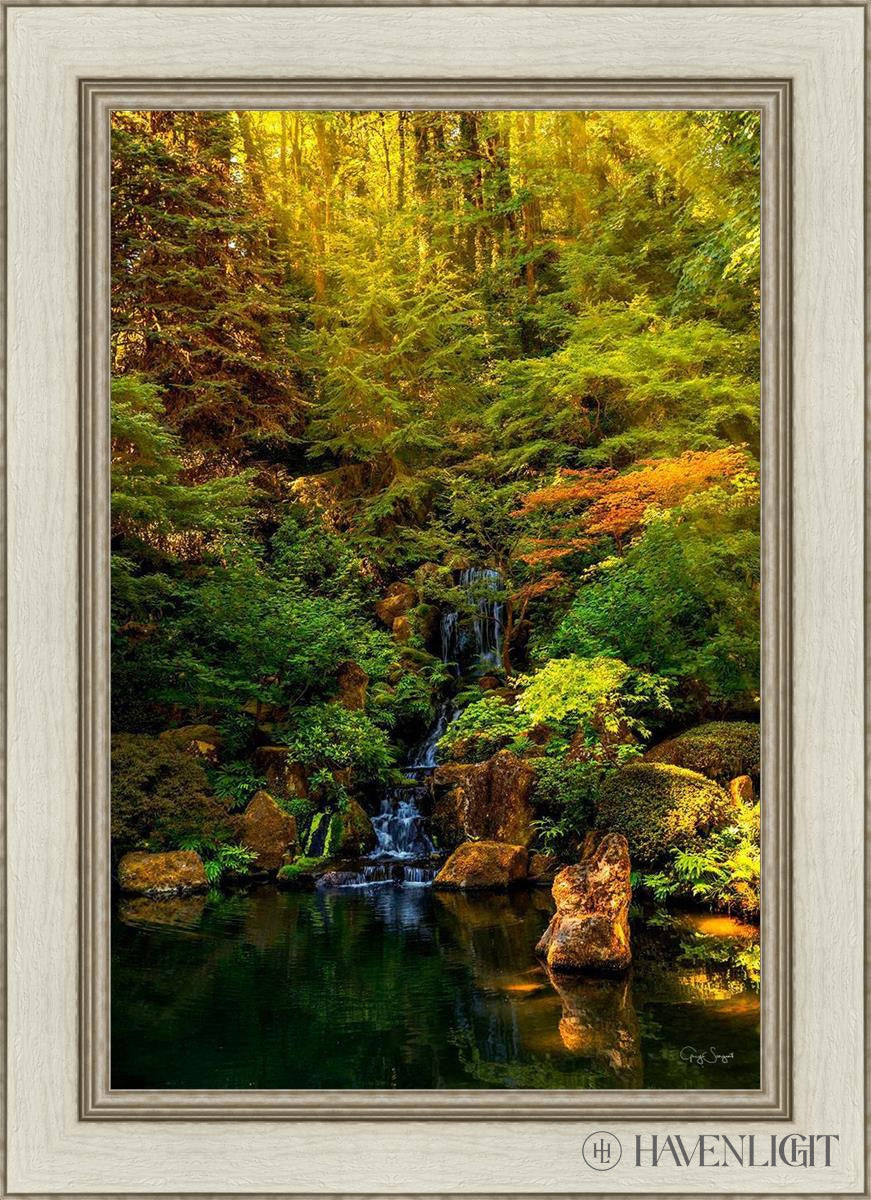 Secluded Pond Open Edition Canvas / 20 X 30 Ivory 26 1/2 36 Art