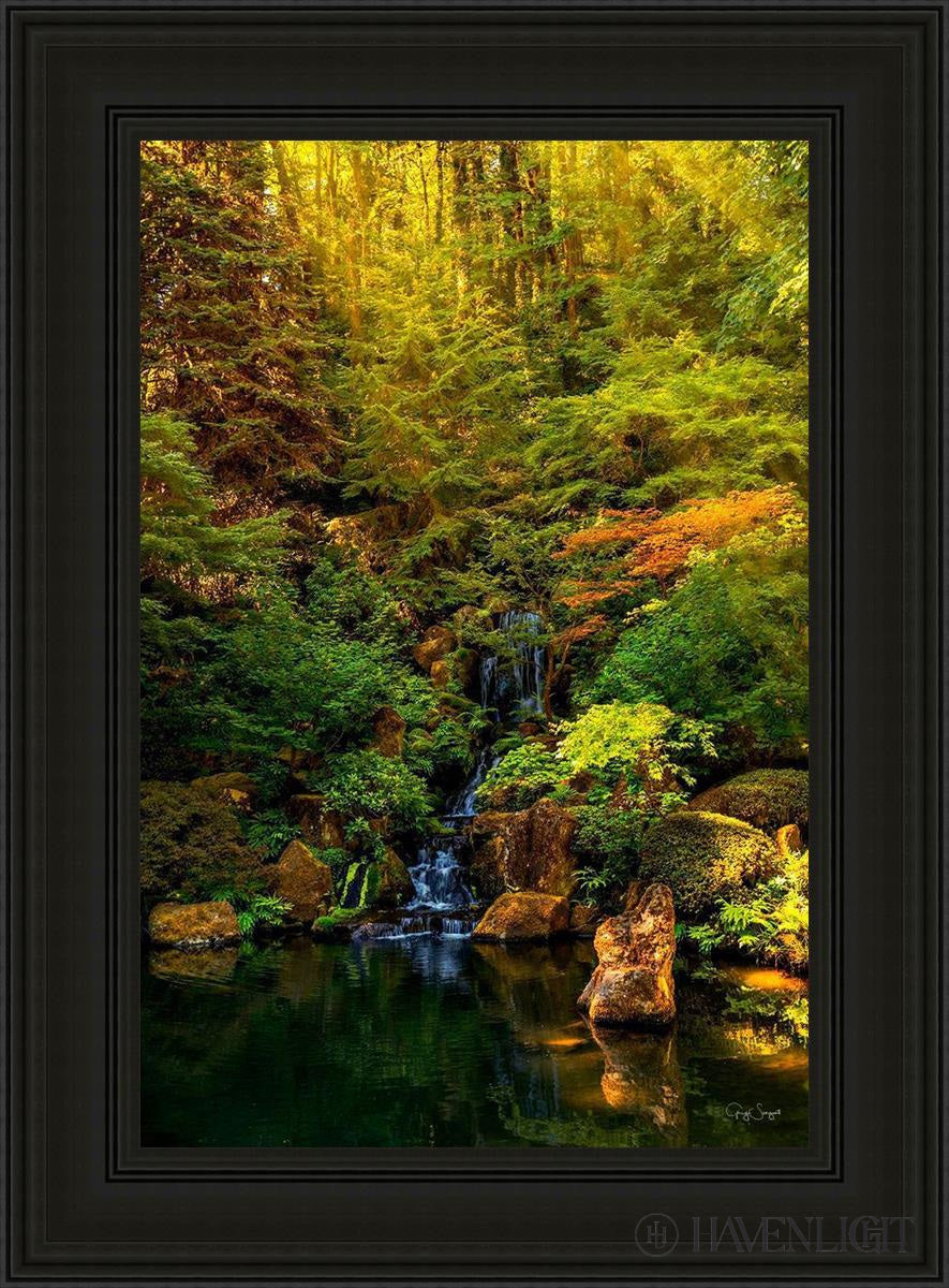 Secluded Pond Open Edition Canvas / 24 X 36 Black 33 3/4 45 Art
