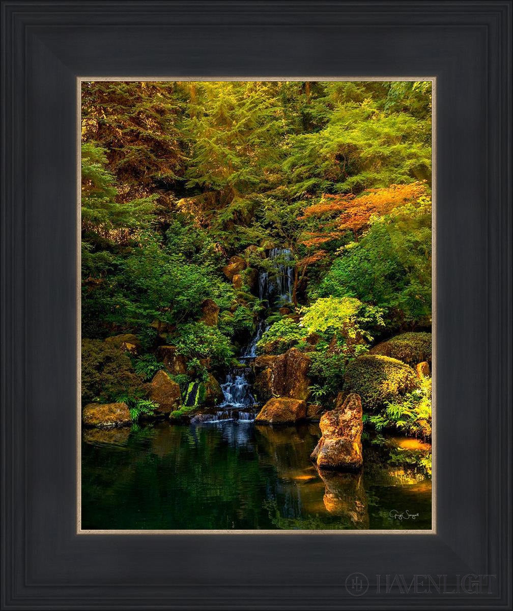Secluded Pond Open Edition Print / 11 X 14 Black 15 3/4 18 Art