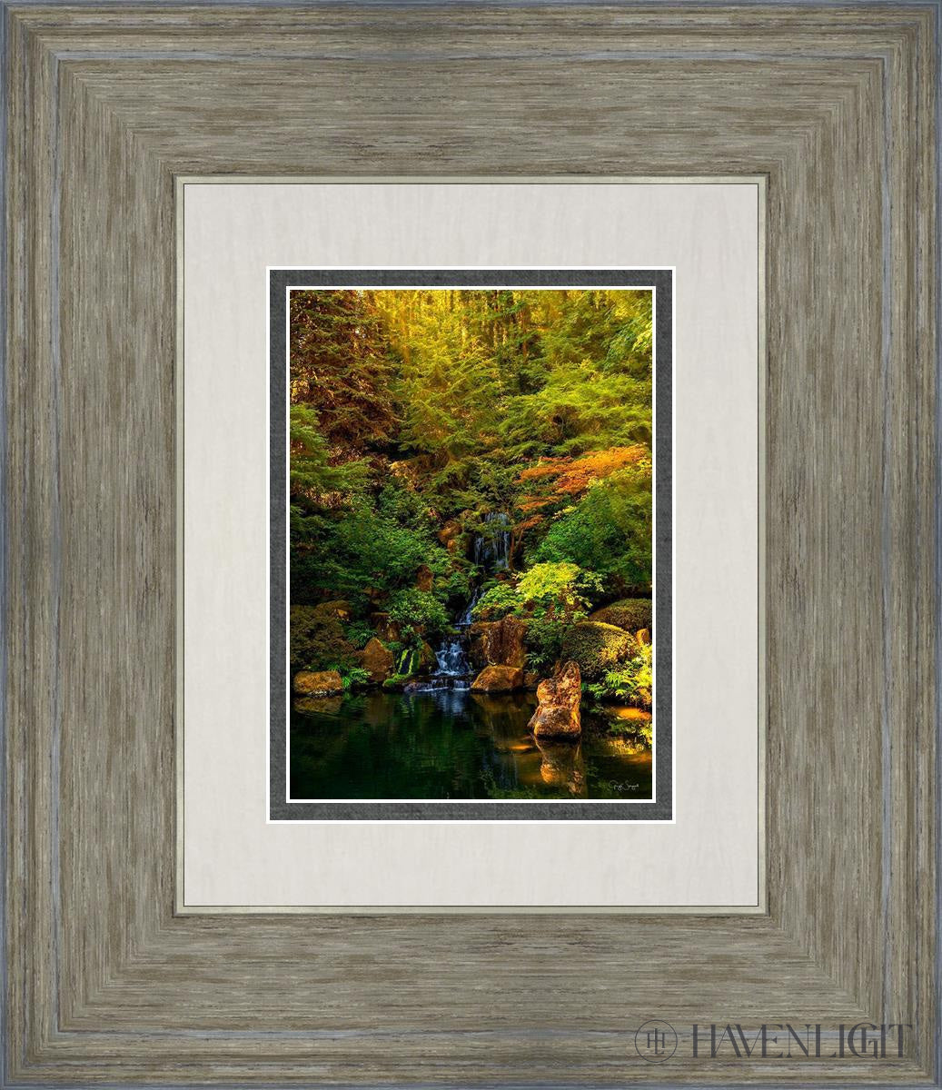 Secluded Pond Open Edition Print / 5 X 7 Gray 12 3/4 14 Art