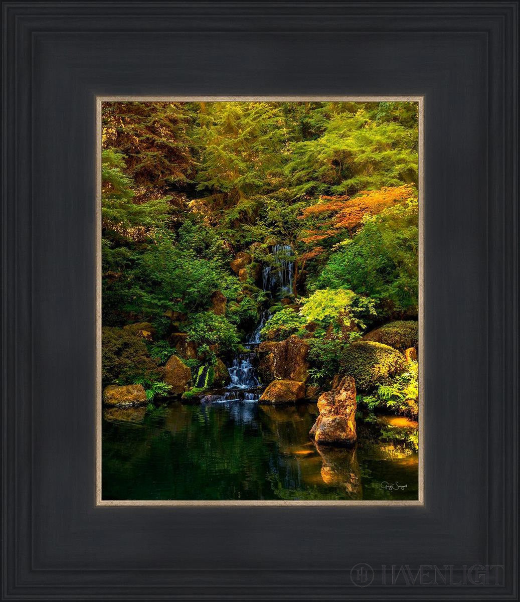 Secluded Pond Open Edition Print / 8 X 10 Black 12 3/4 14 Art