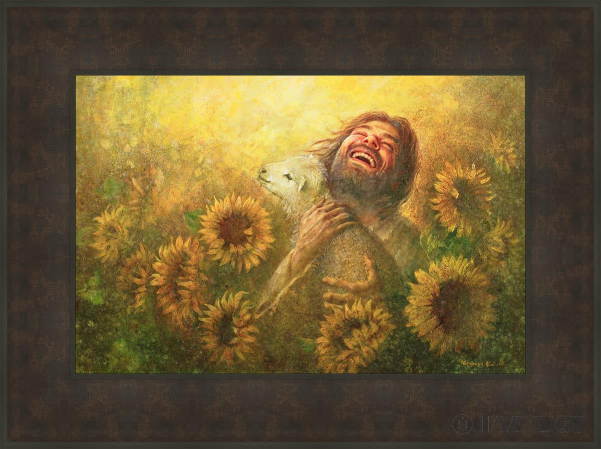 Seeds Of Joy Open Edition Canvas / 24 X 16 Bronze Frame 31 3/4 23 Art