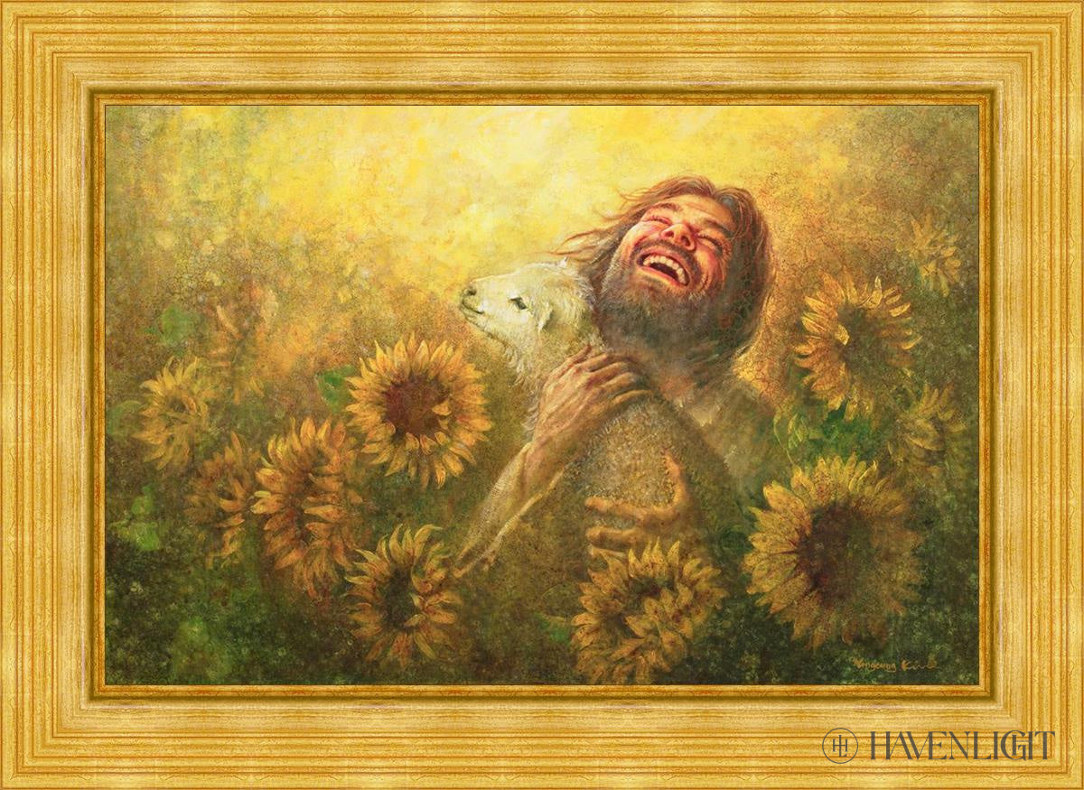Seeds Of Joy Open Edition Canvas / 36 X 24 Gold Metal Leaf 44 3/8 32 Art