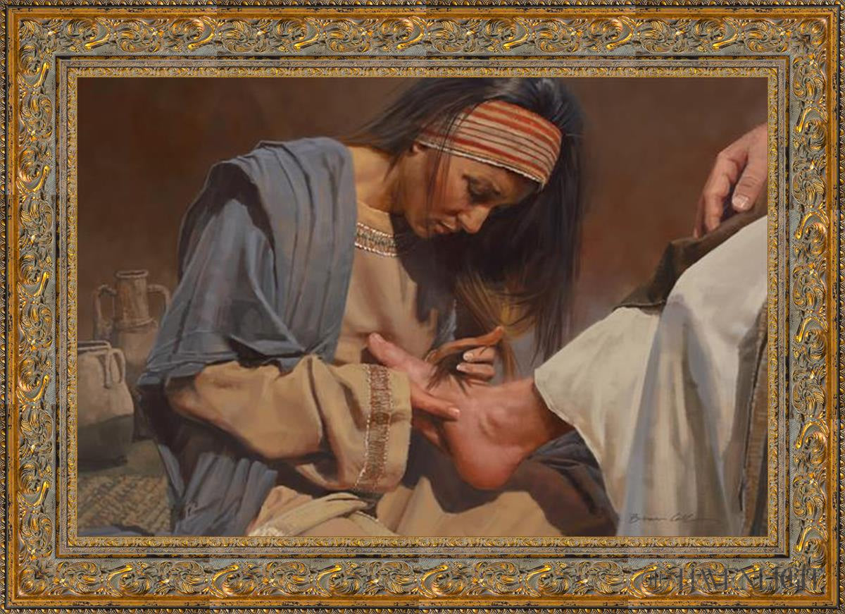 Serving The Master Open Edition Canvas / 36 X 24 Gold 43 3/4 31 Art