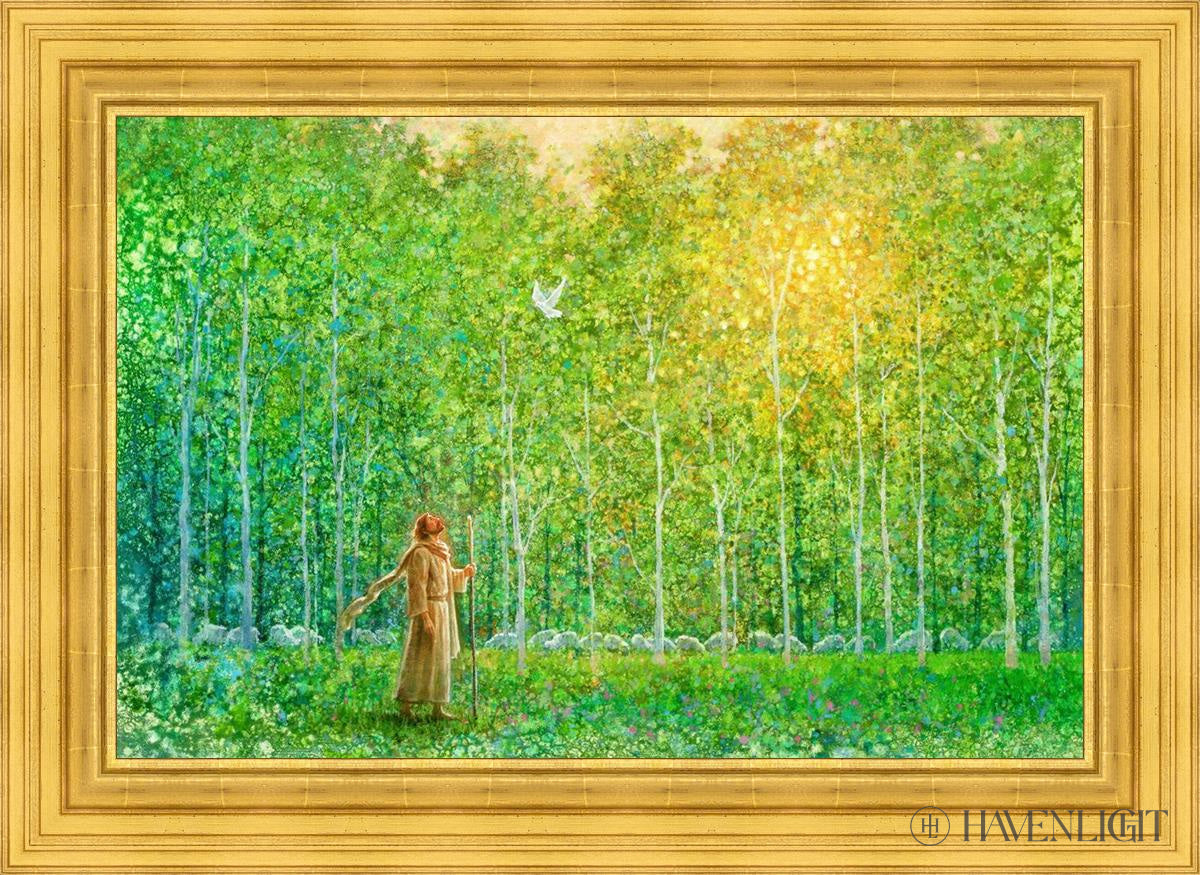 Shepherd Of My Heart Open Edition Canvas / 36 X 24 22K Gold Leaf 44 3/8 32 Art