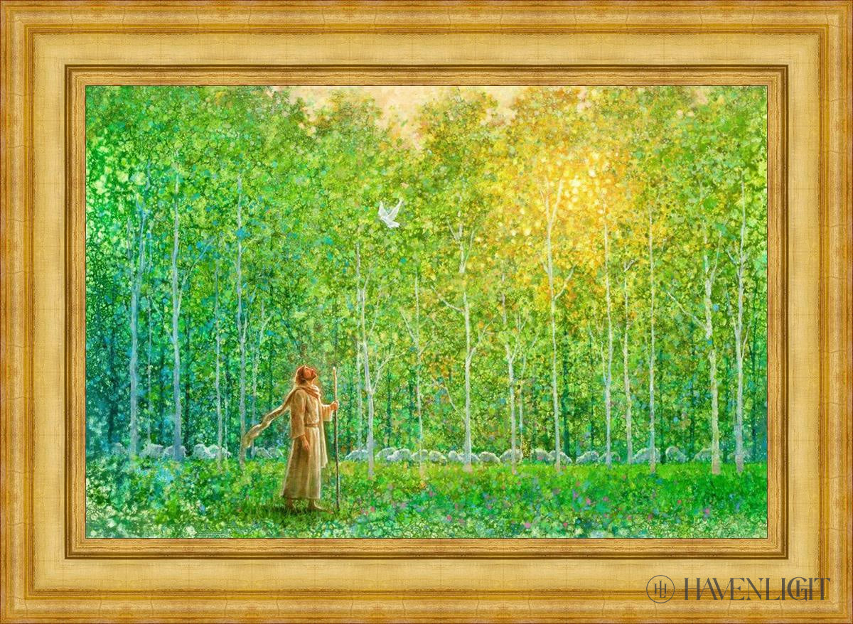 Shepherd Of My Heart Open Edition Canvas / 36 X 24 Colonial Gold Metal Leaf 44 3/4 32 Art