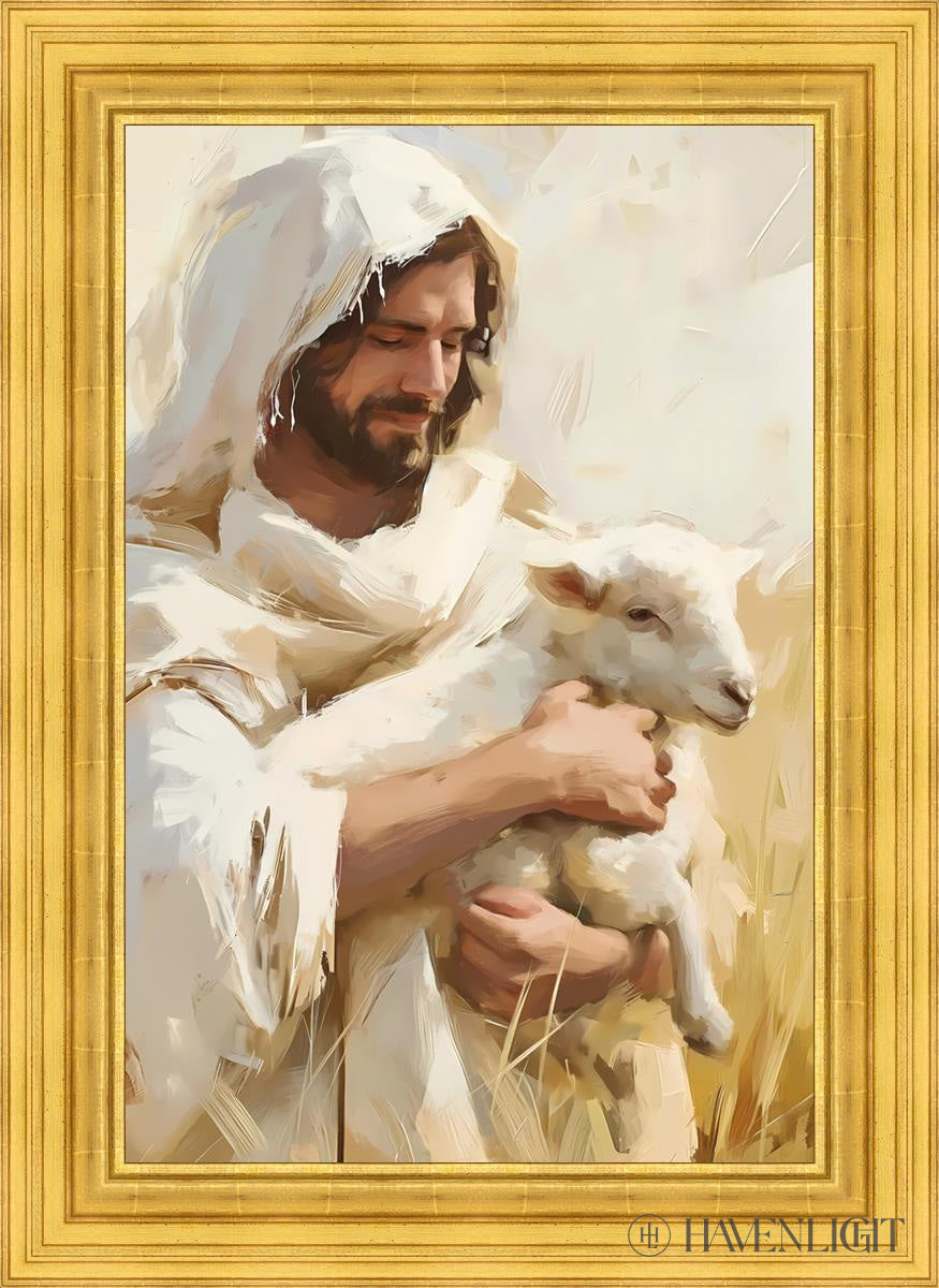 Shepherd Of My Soul Open Edition Canvas / 24 X 36 22K Gold Leaf 32 3/8 44 Art