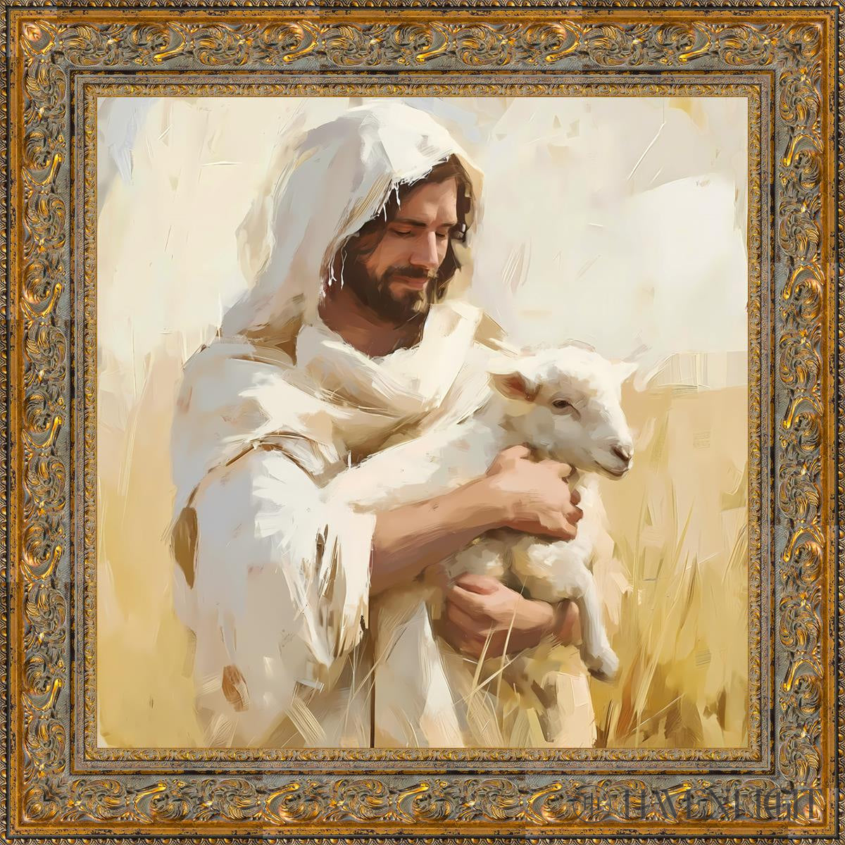 Shepherd Of My Soul Open Edition Canvas / 27 X Gold 34 3/4 Art