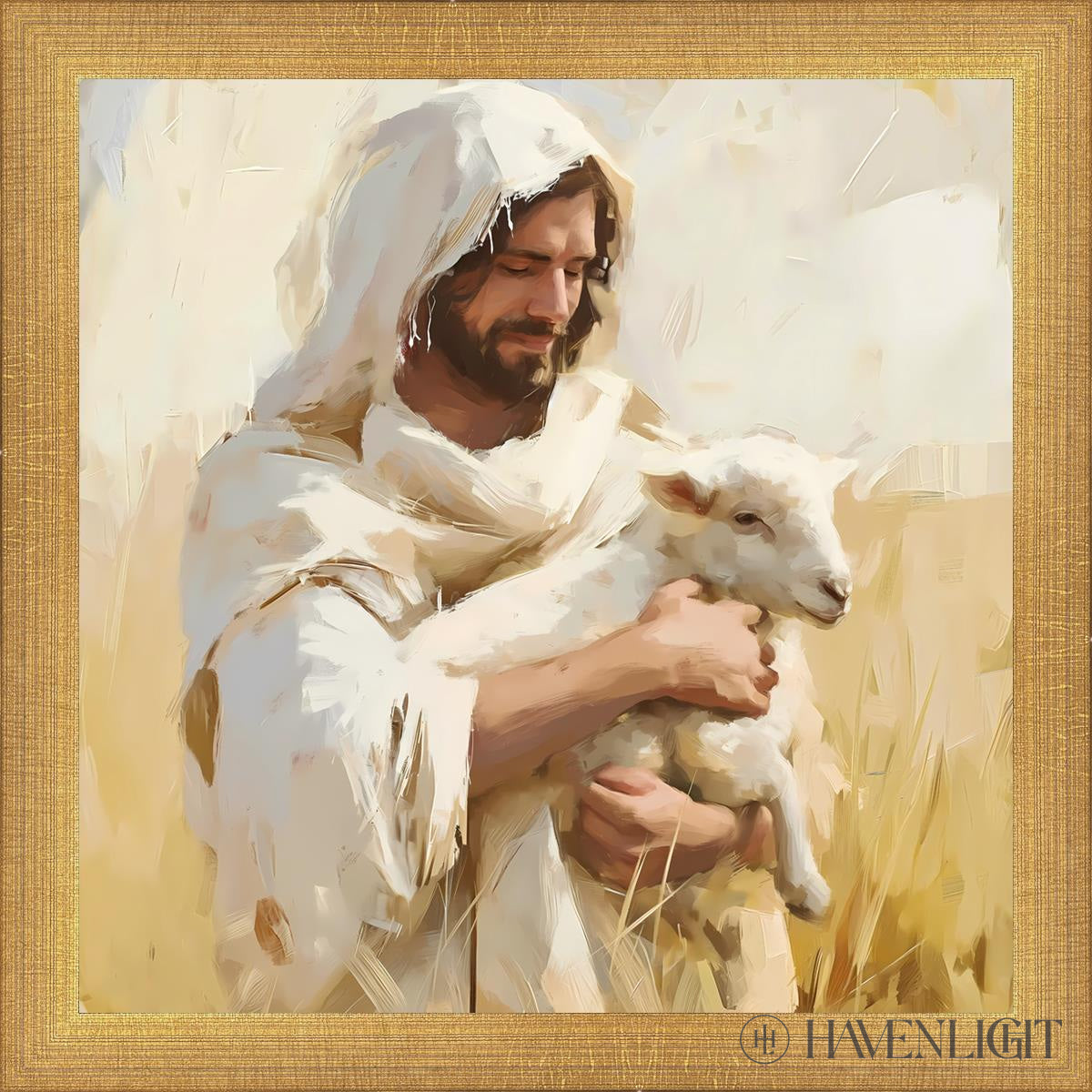 Shepherd Of My Soul Open Edition Print / 12 X Matte Gold 13 3/4 Art