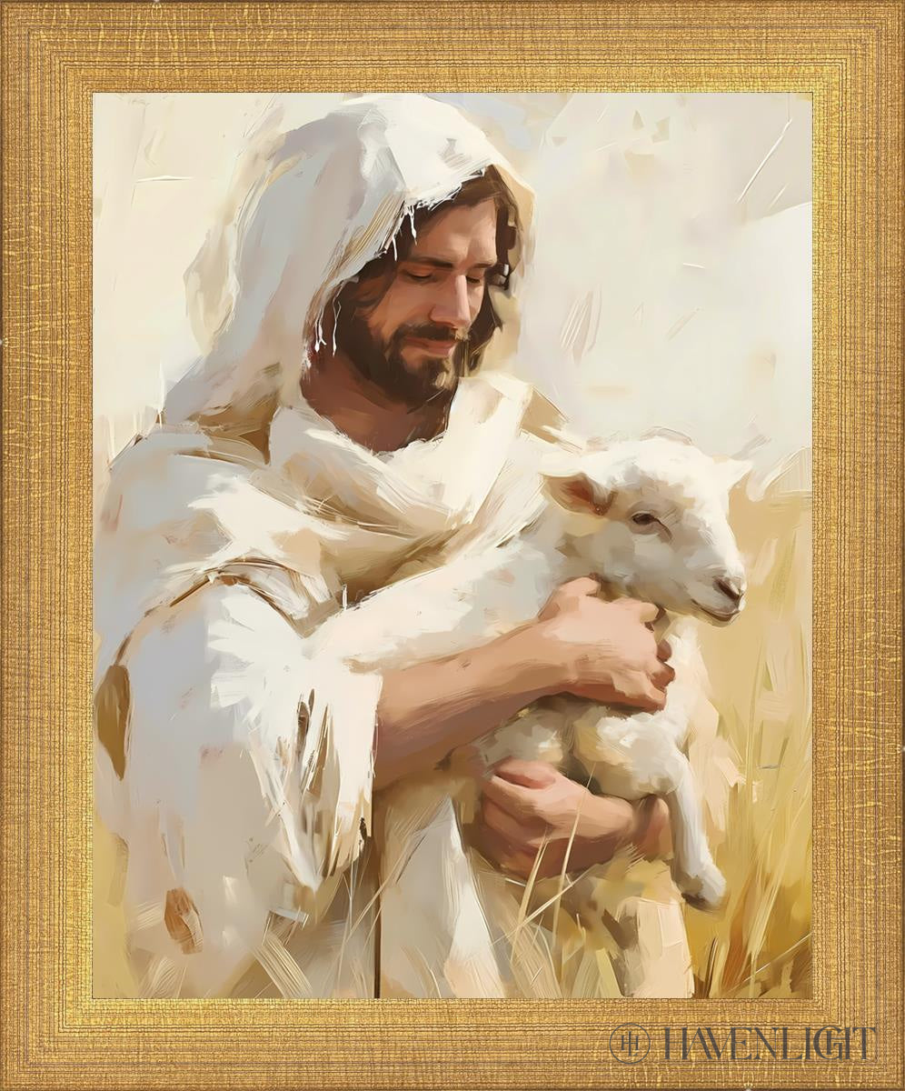 Shepherd Of My Soul Open Edition Print / 8 X 10 Matte Gold 9 3/4 11 Art