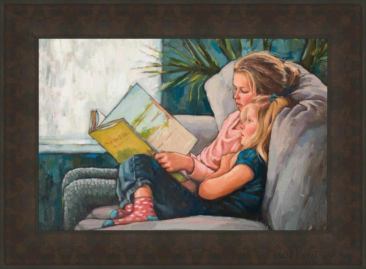 Sisters Open Edition Canvas / 30 X 20 Bronze Frame 37 3/4 27 Art