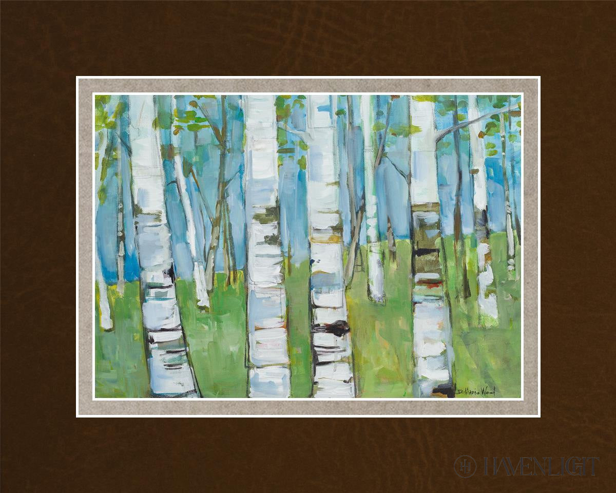 Spring Aspens Open Edition Print / 7 X 5 Matted To 10 8 Art