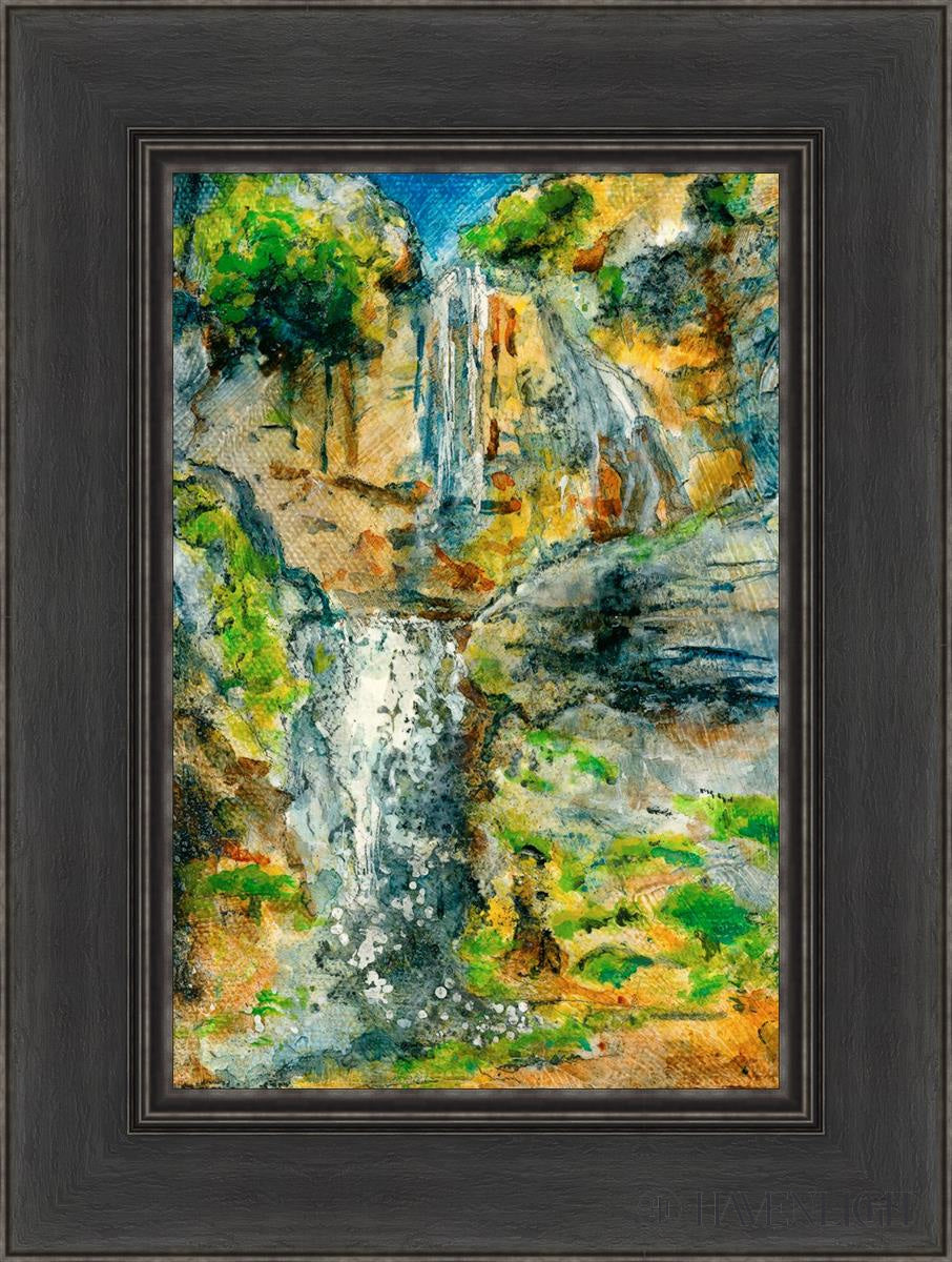 Stewart Falls Open Edition Canvas / 12 X 18 Black 1/2 24 Art