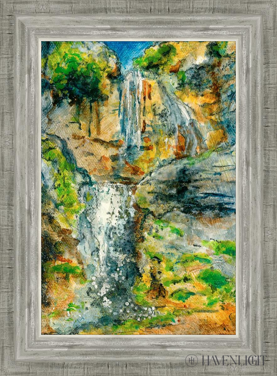Stewart Falls Open Edition Canvas / 12 X 18 Silver 16 3/4 22 Art