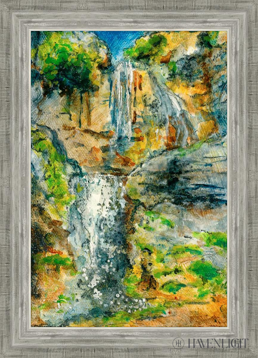 Stewart Falls Open Edition Canvas / 16 X 24 Silver 20 3/4 28 Art