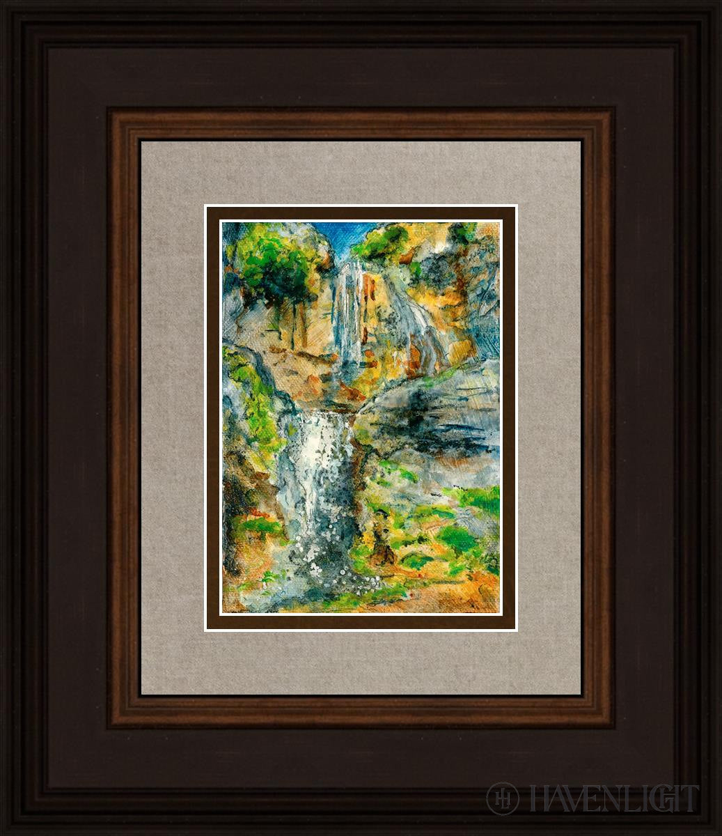 Stewart Falls Open Edition Print / 5 X 7 Brown 12 3/4 14 Art