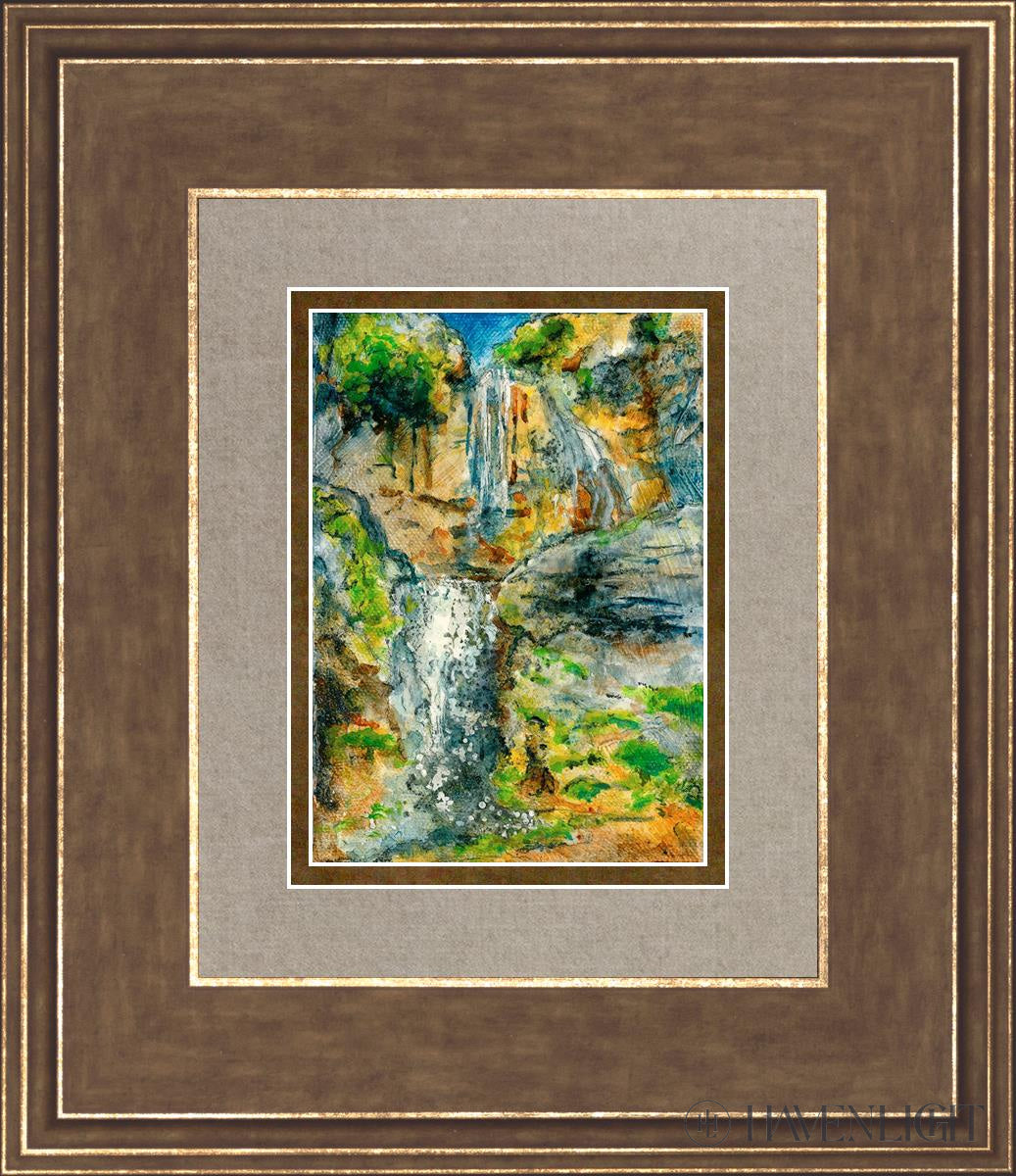 Stewart Falls Open Edition Print / 5 X 7 Gold 12 3/4 14 Art