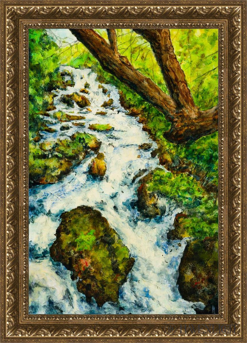Summer Cascade Open Edition Canvas / 20 X 30 Gold 25 3/4 35 Art
