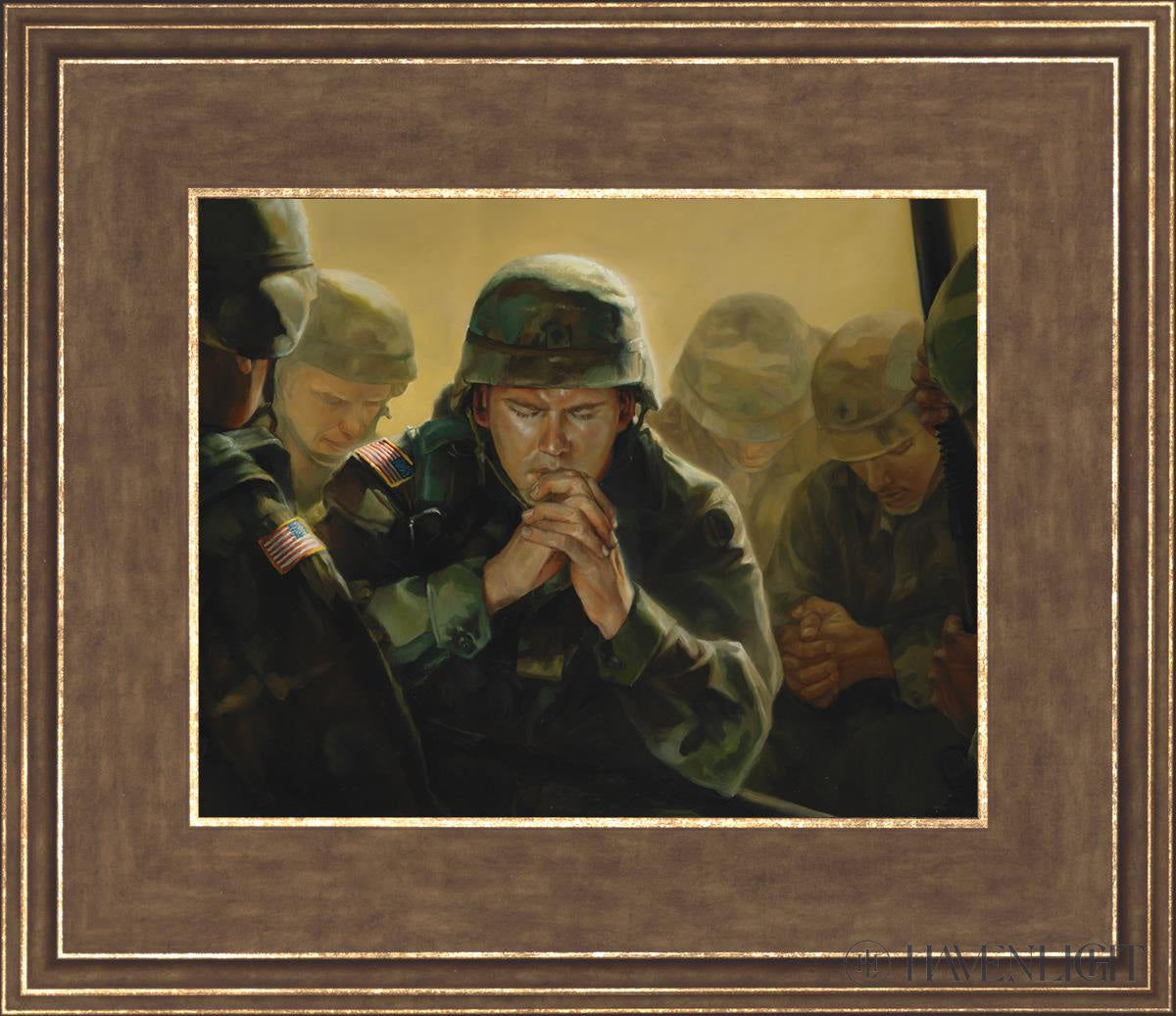 Sweet Hour Of Prayer Open Edition Print / 10 X 8 Gold 14 3/4 12 Art