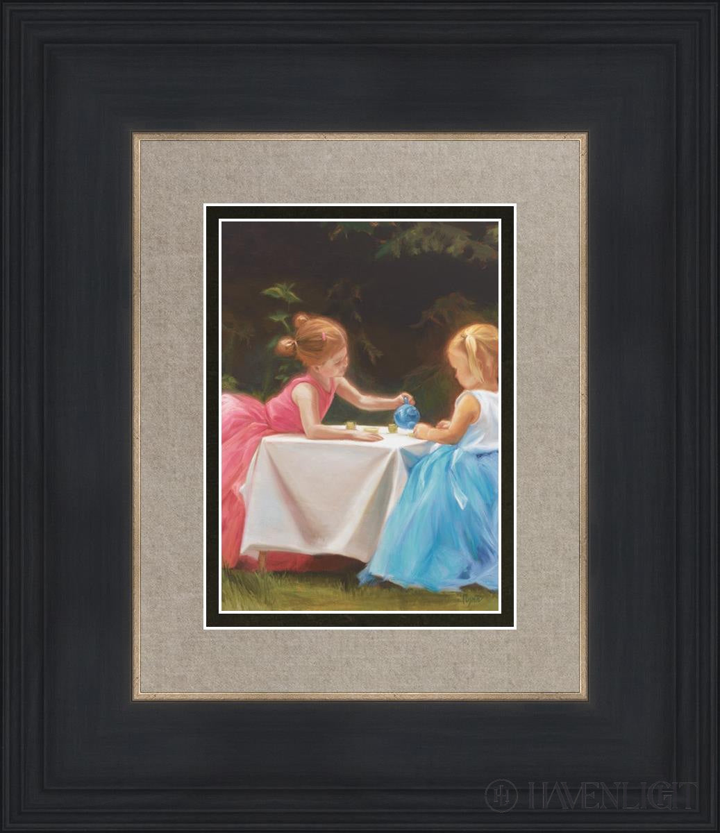 Tea For Two Open Edition Print / 5 X 7 Black 12 3/4 14 Art