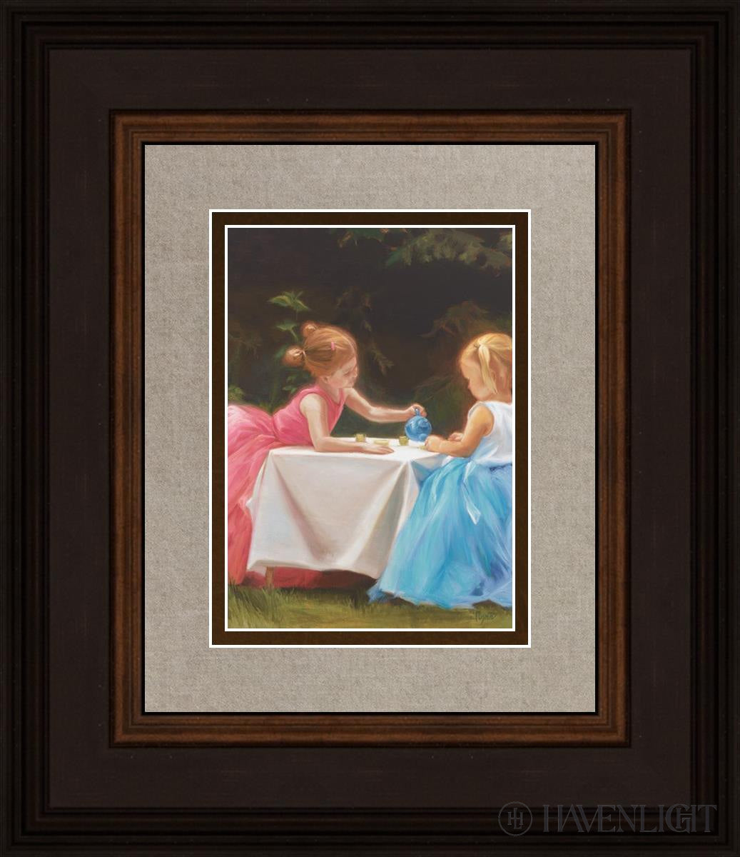Tea For Two Open Edition Print / 5 X 7 Brown 12 3/4 14 Art
