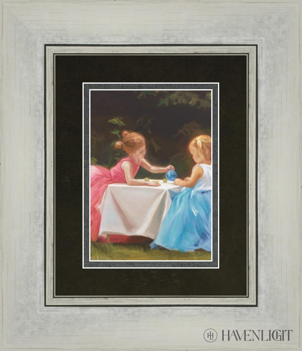 Tea For Two Open Edition Print / 5 X 7 Silver 12 1/4 14 Art