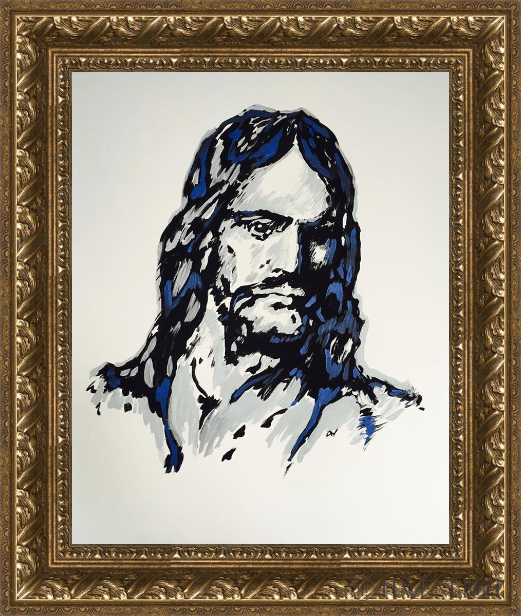 The Christ Open Edition Print / 16 X 20 Gold 21 3/4 25 Art