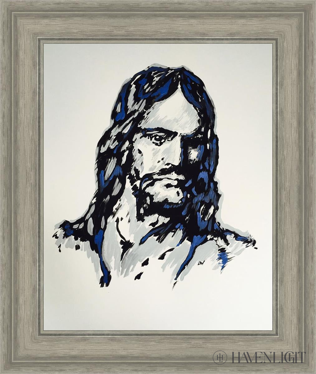 The Christ Open Edition Print / 16 X 20 Gray 21 3/4 25 Art