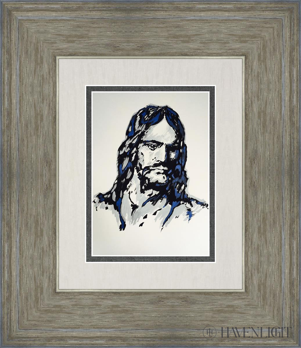 The Christ Open Edition Print / 5 X 7 Gray 12 3/4 14 Art