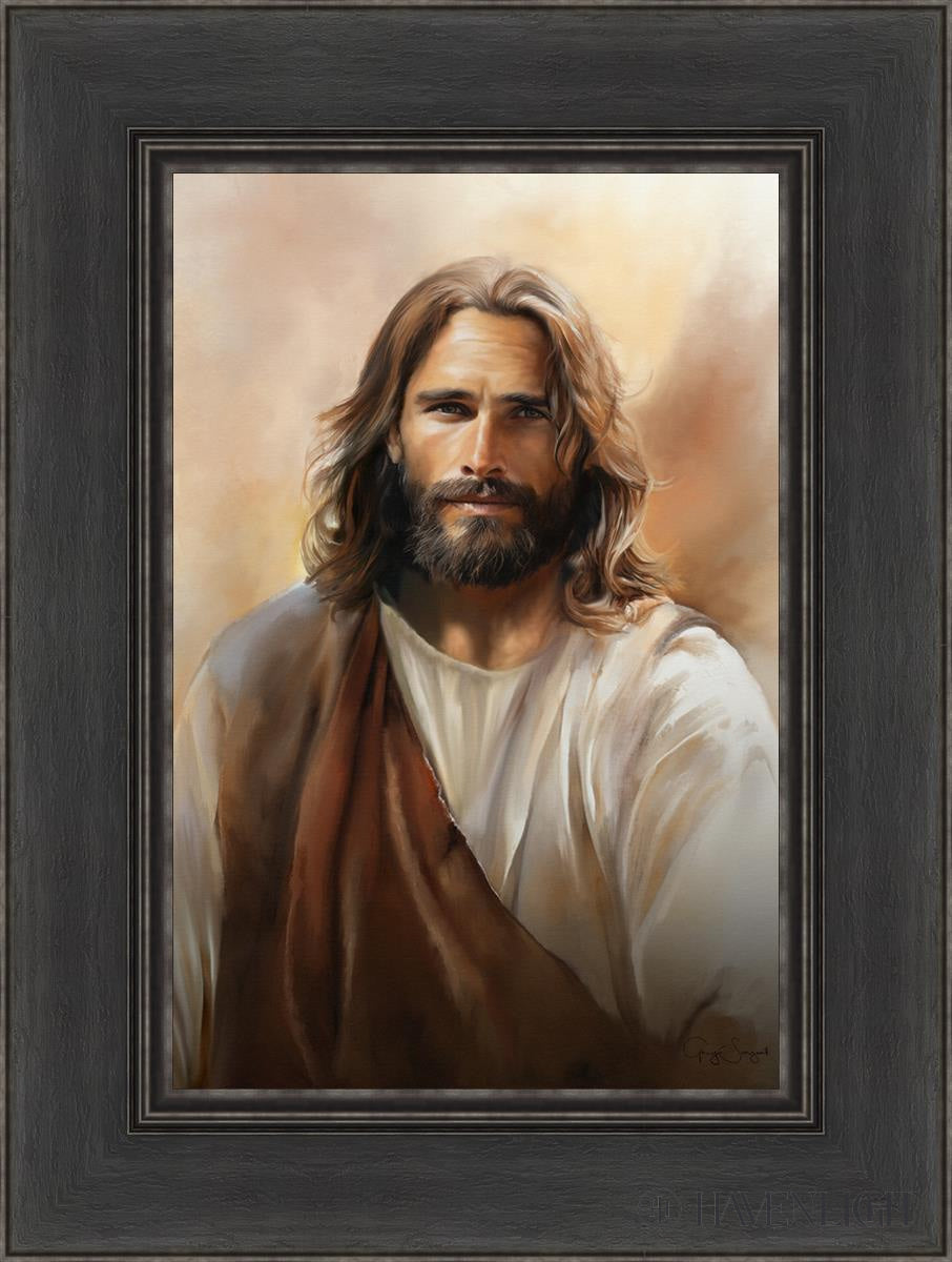 The Compassionate Christ Open Edition Canvas / 12 X 18 Black 1/2 24 Art
