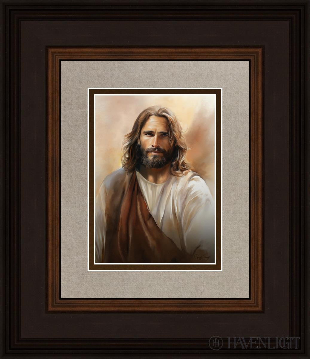 The Compassionate Christ Open Edition Print / 5 X 7 Brown 12 3/4 14 Art