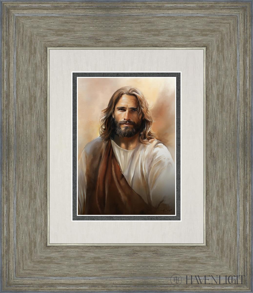 The Compassionate Christ Open Edition Print / 5 X 7 Gray 12 3/4 14 Art