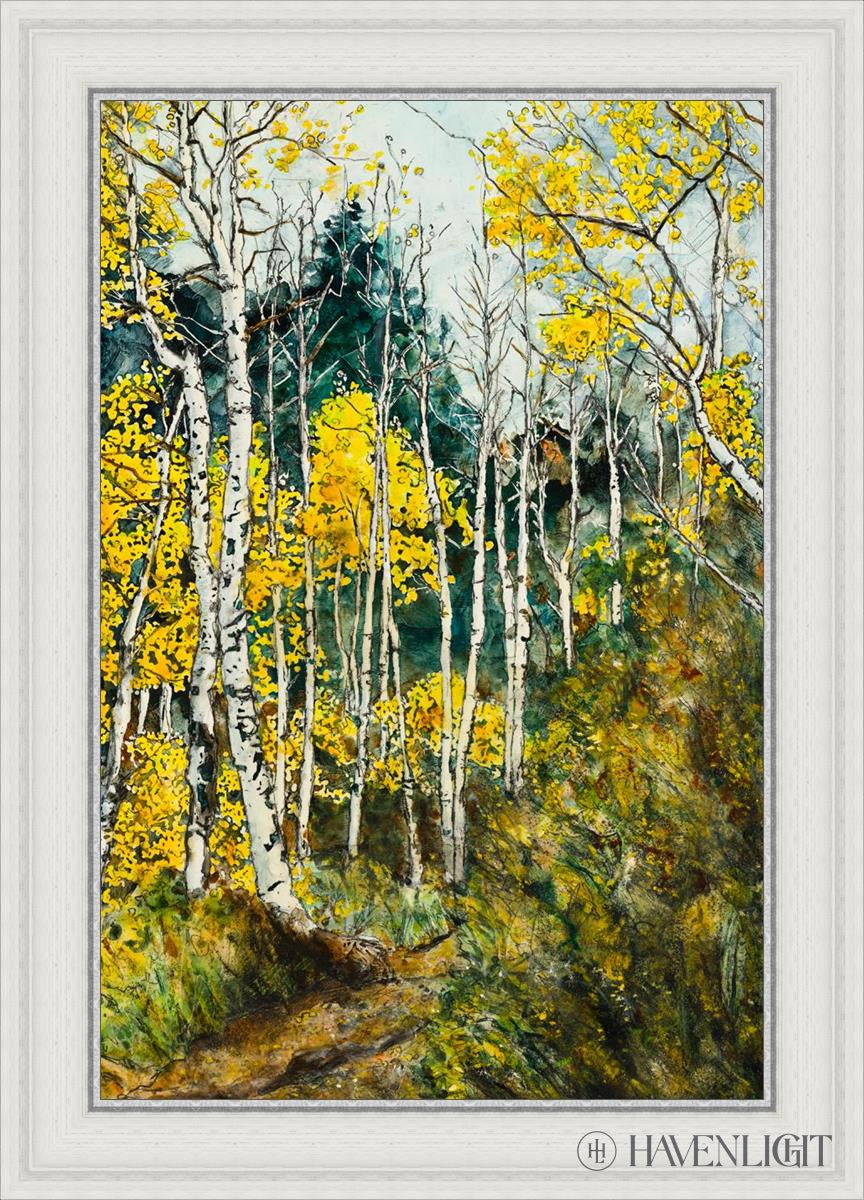 The Golden Wood Open Edition Canvas / 20 X 30 White 25 3/4 35 Art