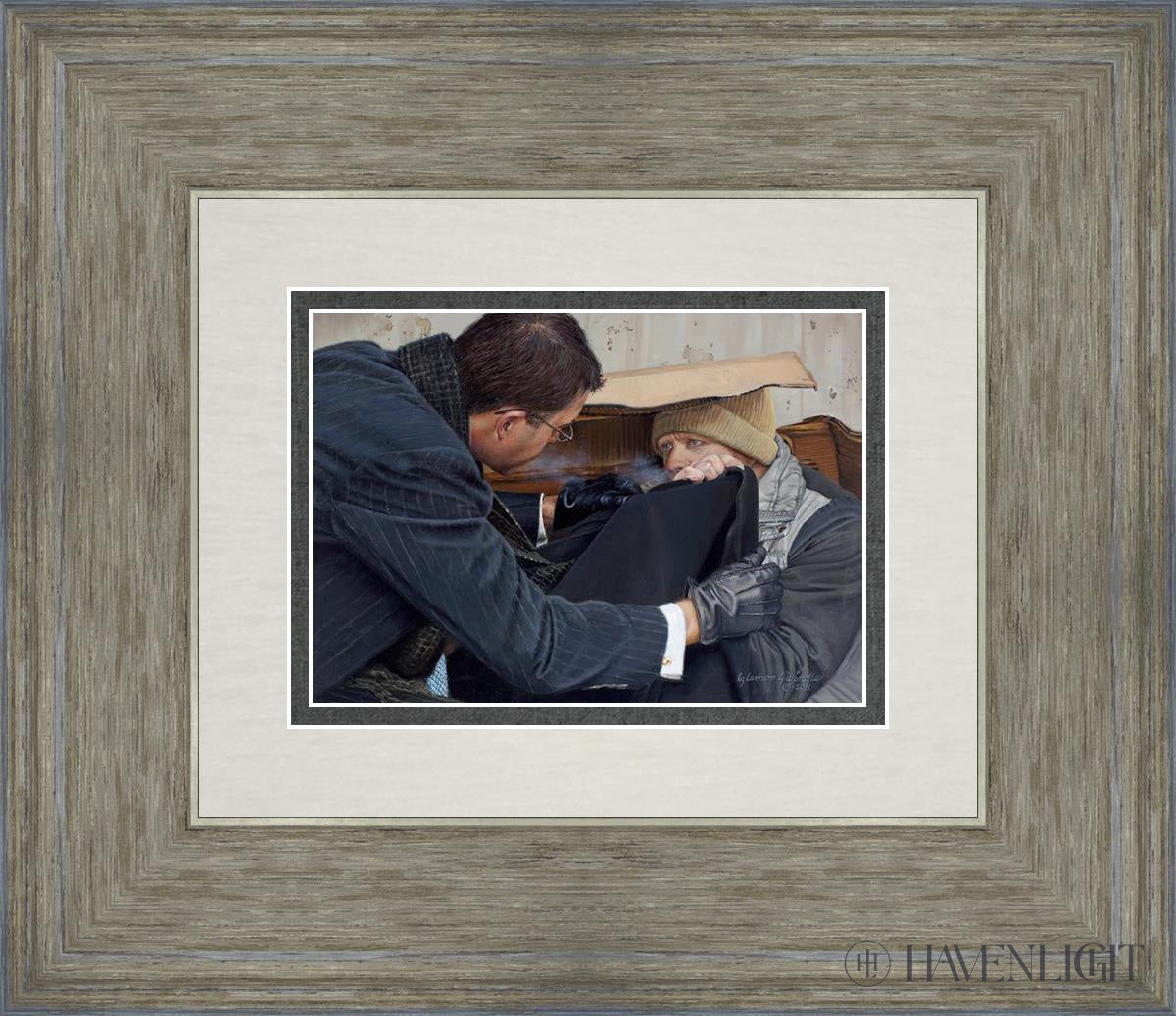 The Good Samaritan (Modern) Open Edition Print / 7 X 5 Gray 14 3/4 12 Art